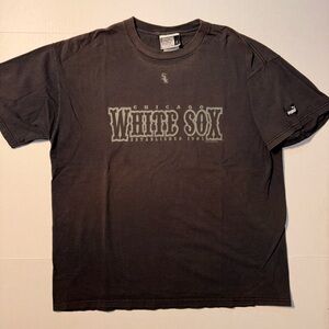 Vtg Puma Sportswear MLB Chicago White Sox 2001 Spellout Faded Y2K T-shirt Large